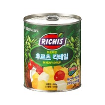 (주)동서 후르츠칵테일 캔, 850g, 8개