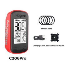 즈위프트 케이던스 센서 쯔위프트 속도 MageneC206 Pro 무선 GPS 속도계 방수 로드 바이크 블루투스 ANT 사이클링, C206Pro Red
