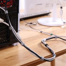 사무실랜선정리 자르는 케이블타이 독서실 전선고정 인터넷선 1인스터디룸 PC악세사리, 1개