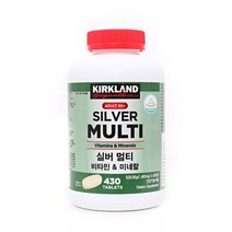 커클랜드 시그니춰 실버 멀티비타민 미네랄 1 465mg x 430정 코스트코, 629.95g, 1개