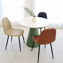 [체어아울렛] 벨르체어 철제 가죽 카페 인테리어 업소용 커피숍 디자인의자, 블랙
