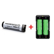[깜냥] Li-2500 18650 충전기 [충전기 본품+메가캐논 18650 Li-ion 충전지 2900mAh]