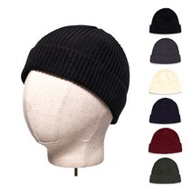 커먼하우스 쫀쫀한 골지 무지 니트 숏비니 가을 겨울 와치캡