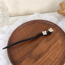 올림머리 비녀 뒤꽂이 수공예 유핀 헤어핀 모음 빈티지 스타일 나무 원목 꽃 머리핀 헤어 스틱 액세서리