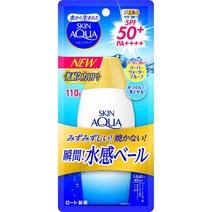 로토 제약 SKIN AQUA 스킨 아쿠아 슈퍼 모이스처 젤 110g [선크림 얼굴·바디용 SPF50+ PA++++], 단일