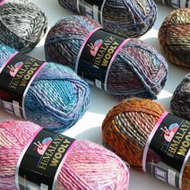 [울클럽]히말라야 울리 100g 울 혼방사 가벼운 겨울 의류 뜨개실 그라데이션 히말라야실 울리실, 75405, 1개