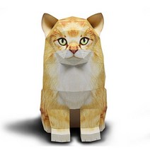 노르웨이 숲 고양이 DIY 페이퍼토이 만들기 고양이 페이퍼 동물모형 피규어 토이 3D모형 종이모형