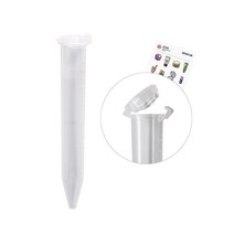 코니컬 튜브 이지캡 15ml 멸균 의료 실험 코니칼 원심 분리 시험관 원터치 캡 샘플 연구 실험 과학 도구, 1팩(스티커증정)