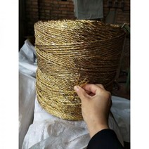 새끼줄 지푸라기 잠복소 골드 로프 모종 폐지 포장 덩굴 온실 토마토 오이 압착 라인 농업용, 10.3mm 3가닥 8다발 1팩 약 95