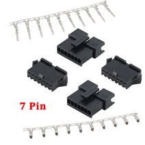 배선 케이블 커넥터 JST SM 와이어 커넥터 플러그 하우징 금속 터미널 핀 SM2.54 피치 2.54mm 2/3/4/5/6/7, 06 7 Pin