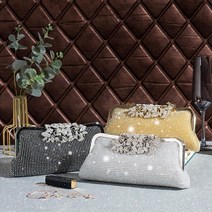 한복가방 한복 클러치 파우치 혼주한복가방 연예인 저녁 식사 핸드백 라인 석 벨트 드레스