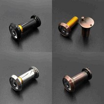 현관문 외시경 16mm 렌즈 보안용 투시경 도어뷰어 문구멍막음, 홍동