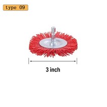 디버링툴 공구 챔퍼 Nylon Cup Brush Abrasive Wire Wheel For Drill Rotary Tool Wood Polishing Deburring 1/4in, 09 type 09