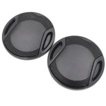 차량용 서브우퍼 스피커 엠프 wlke 2pcs 자동차 스피커 그릴 4.6inch 메쉬, 없음