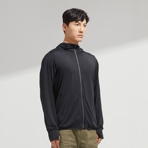 FANKE 여름낚시복 UPF50+ 바람막이 자외선 차단복 냉감 잠옷 여자 여름 자외선 남녀 공용, 남성-블랙, M