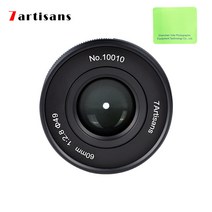 7artisans 60mm F2.8 II 수동포커스 APS-C 매크로 렌즈 M43/캐논EOS-M/니콘Z/L/R/소니E/후지FX 마운트용, L