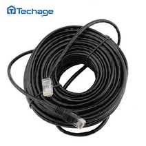 Techage-10M 20M 30M 50M cat5 이더넷 네트워크 케이블 RJ45 패치 야외 방수 LAN 케이블 와이어 CCTV POE IP 카메라 시스템, 옵션_30 메터