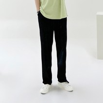 아도르클래식 세상 편한 마실룩 플리츠 투톤 와이드 밴딩바지
