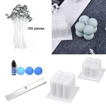 악세사리 부자재 DIY 양초 금형 세트 양초 만들기 용품 수제 아로마 테라피 양초 키트