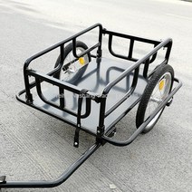 바이크트레일러 자전거트레일러 바이크 전기 자전거 캠핑 소형 트레일러 자전거 수레 캐리어 연결장치 자전거, 본체없는 용접 본체