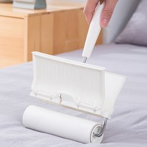 뚜껑있는 카펫트 청소 돌돌이 떼기쉬운 롤러 옷 고양이털 강아지털 머리카락 먼지 제거 리필가능