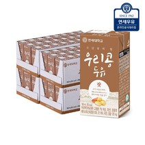 연세우유 연세대학교연세우유 우리콩 잣두유 190ml, 96개