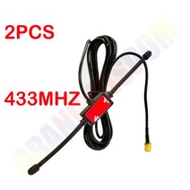 GrWi RF 안테나 5dBi 433mhz 868mhz 안테나 DAB / DAB 자동차 라디오 fm 강화 CMMB 패치 고 이득 안테나 SMA 수 플러그 3M 케이블, PM433-S170BM2