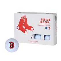 MLB골프 NEW 보스턴레드삭스 화이트 12구 골프공, 보스턴레드삭스 2피스 화이트 12구, 옵션선택