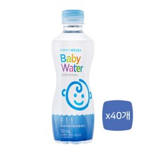 [맘스킹] 해양심층수 베이비워터 경도 160 350ml 40병, 단품
