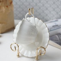 욜로족 1인용 골드도금 럭셔리 커피잔 보관대 찻잔거치대 컵걸이 컵수납