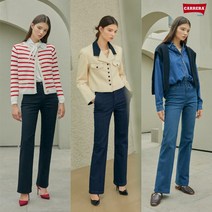 까레라 22FW 세미와이드핏 라이크라 데님 3종 여