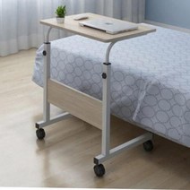 7평원룸 거실소파 노트북테이블 풀옵션원룸 이동식책상 사이드테이블 침대책상 쇼파테이블 이동형책상, 화이트메이플 60x40