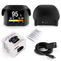 사진보정ANCEL-A202 HUD 온보드 컴퓨터 자동차 디지털 OBD2 미터 속도계 연료 소비 헤드 업 디스플레이 2, 01 ANCEL A202