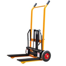 미니 간이 지게차 수동 유압 무거운 짐 옮기기 팔레트, 유니버설휠포크-200kg,상승0.9m