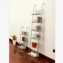 스탠드형 lp수납장 CD 선반 수납 북타워 심플 책장, 검정색 6단(소)