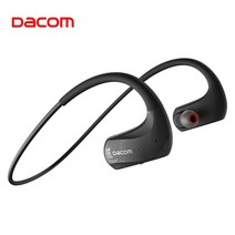 가전제품 Dacom Athlete 무선 헤드폰 스포츠 IPX7 방수 블루투스 이어폰 AAC 달리기용 20H, 스페인, [02] Athlete BLACK