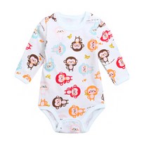 맘스케어 신생아용 바나나몽키 긴팔 수트 CXGLB091