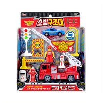 119 소방관 역할놀이 소방차 피규어 풀세트 구조대자동차 긴급출동 조카선물 앰뷸런스
