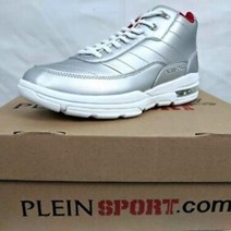 [해외]필립플레인명품스니커즈신발20123190 Philipp Plein HI TOP Sneakers Malone Gray Leather Size US 8 or EU 41