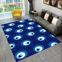 Nazar Evil Eye Tree of Life 영역 러그 가정용 카펫 거실 침실 소파 도어매트 주방 장식 어린이 놀이 미끄럼 방지 바닥 매트, 56.60x90cm23x35in - 2