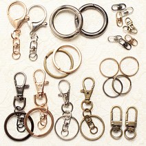 열쇠고리 키링 재료 키홀더 만들기재료, 작은오링1x8-청동(약15개)