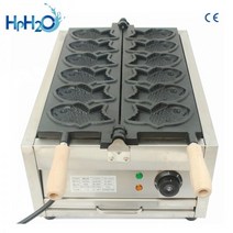 붕어빵기계 미니 잉어 붕어빵틀 상업용 물고기 모양 타이야키 기계 만들기 와플 메이커 6 개, 220V_AU