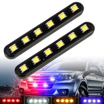 LJ 오토바이 자동차 C10 12v 5050LED 싸이키 6구 흰색 빨강 파랑 스트로브LED 파박이LED