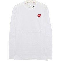 디나피노)꼼데가르송 22FW P1T118 WHITE 긴팔 티셔츠
