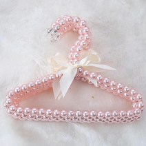 진주옷걸이 인테리어 공주 자취 인테리어, 핑크 30cm × 다섯 개