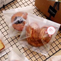 구움과자봉투 마들렌 파운드 쿠키 반투명무지 중 장원패키지 [100ea], 100개, 1개입