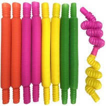 팝튜브 팝잇 장난감 파이프 감각놀이 푸쉬팝 소형, 품명:팝튜브 (색상랜덤)|사이즈:소형 1개입