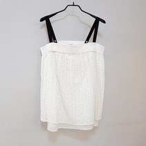 가다컴퍼니 FRENTE 프렌테 아일렛자수 코튼 뷔스티에 탑 #C508