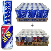 포카리 스웨트240ml(30캔) + 맥콜190ml(30캔), 60캔