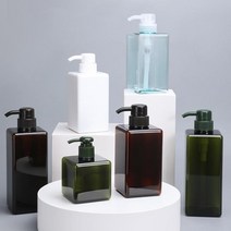 디스펜서 공병 리필 물비누 샴푸용기 250ml 450ml 650ml 파스텔컬러 세제리필 플라스틱 PE PP 손소독제 화, 브라운 650ml